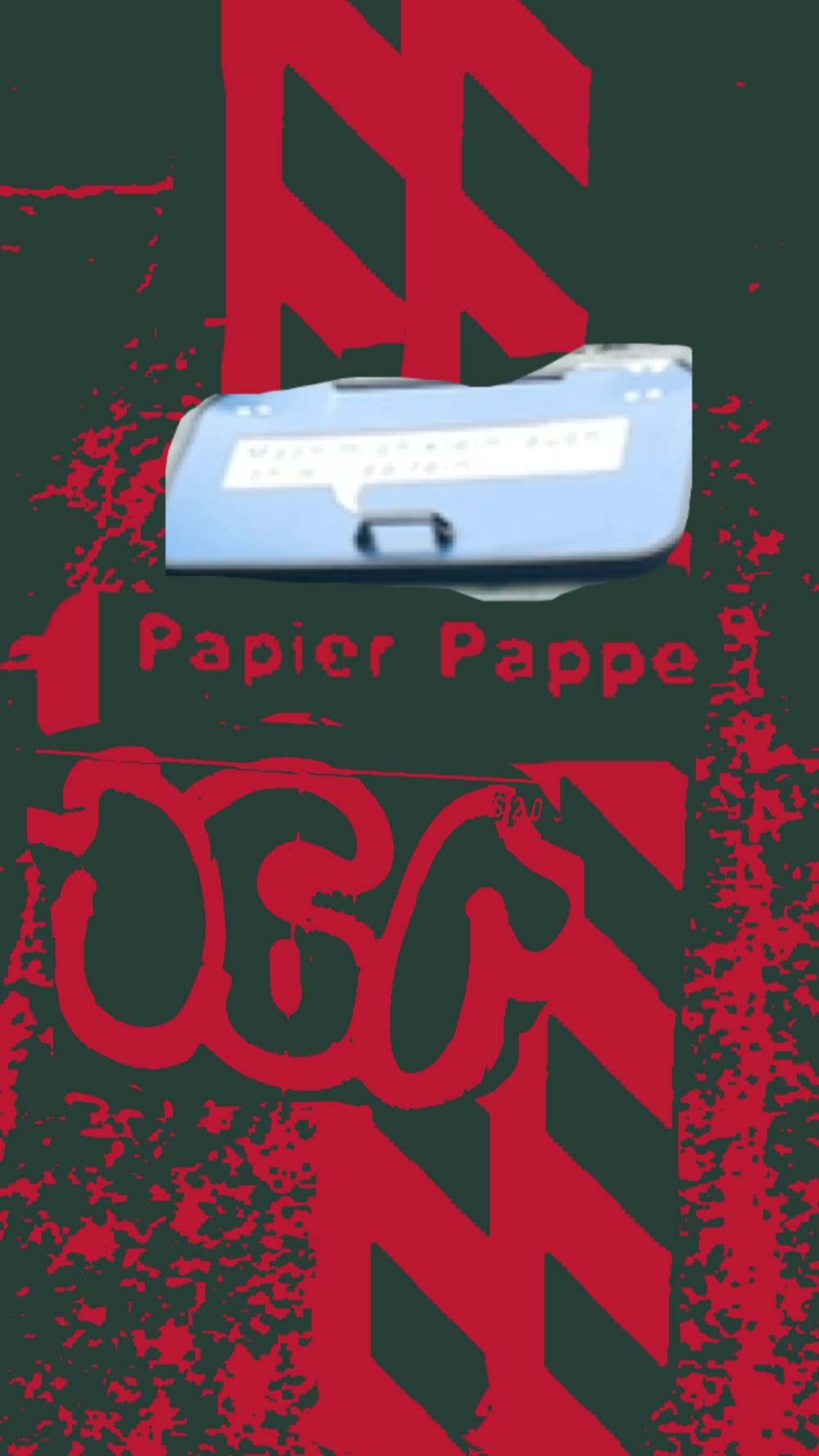 Abstractinator Collage, Papier Pappe