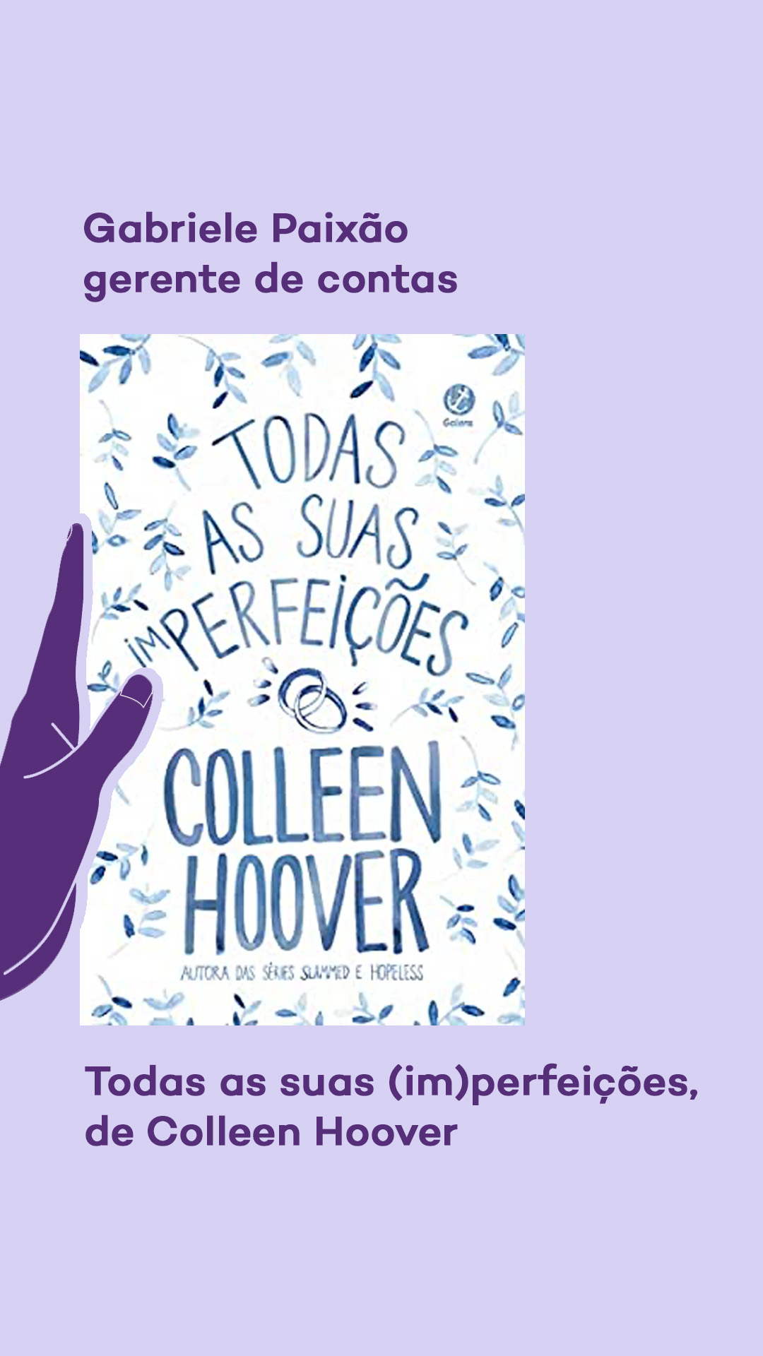 Buchempfehlung: Todas as suas Imperfeições