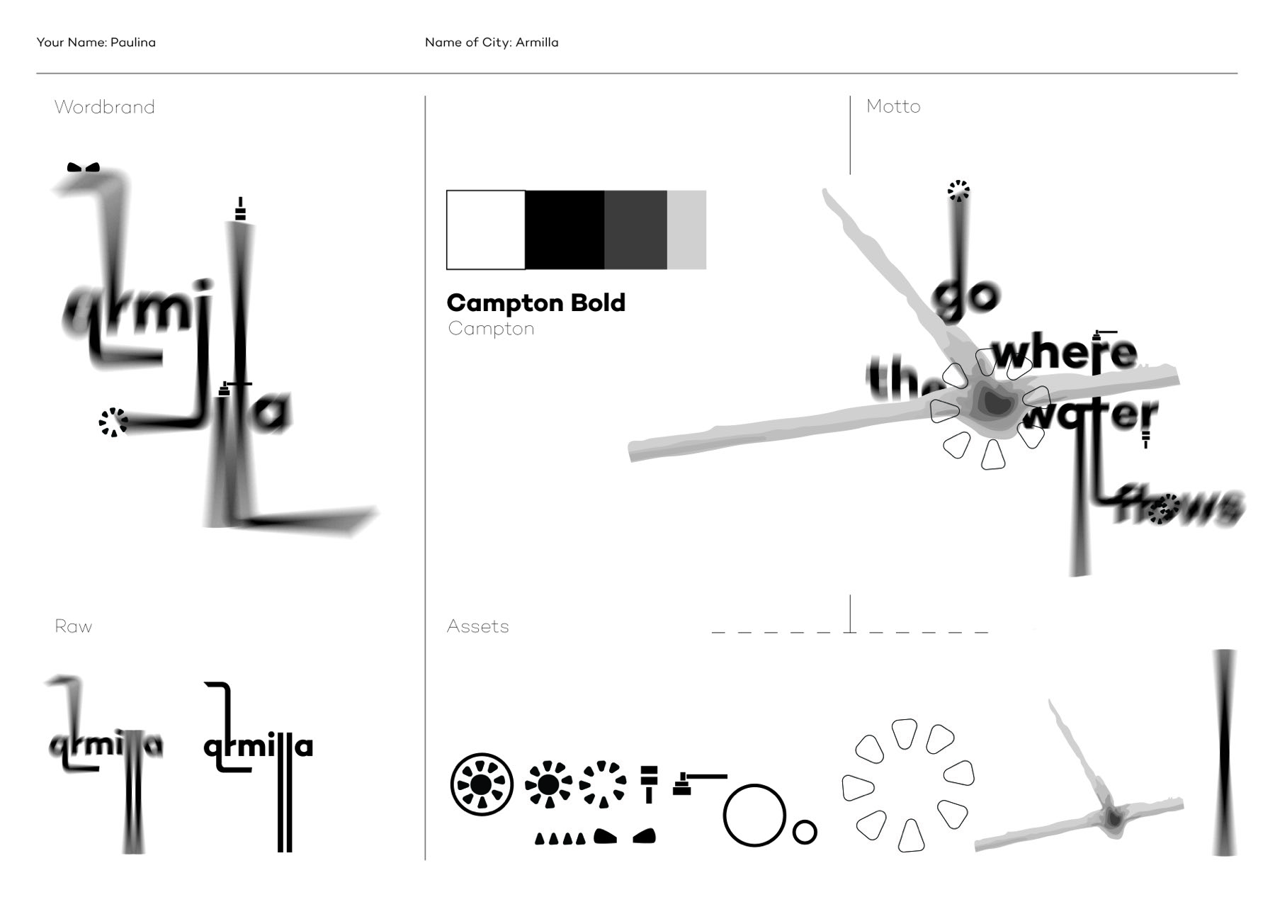 Armilla Tool Kit, Wordbrand, Farbsystem, Motto, Assets