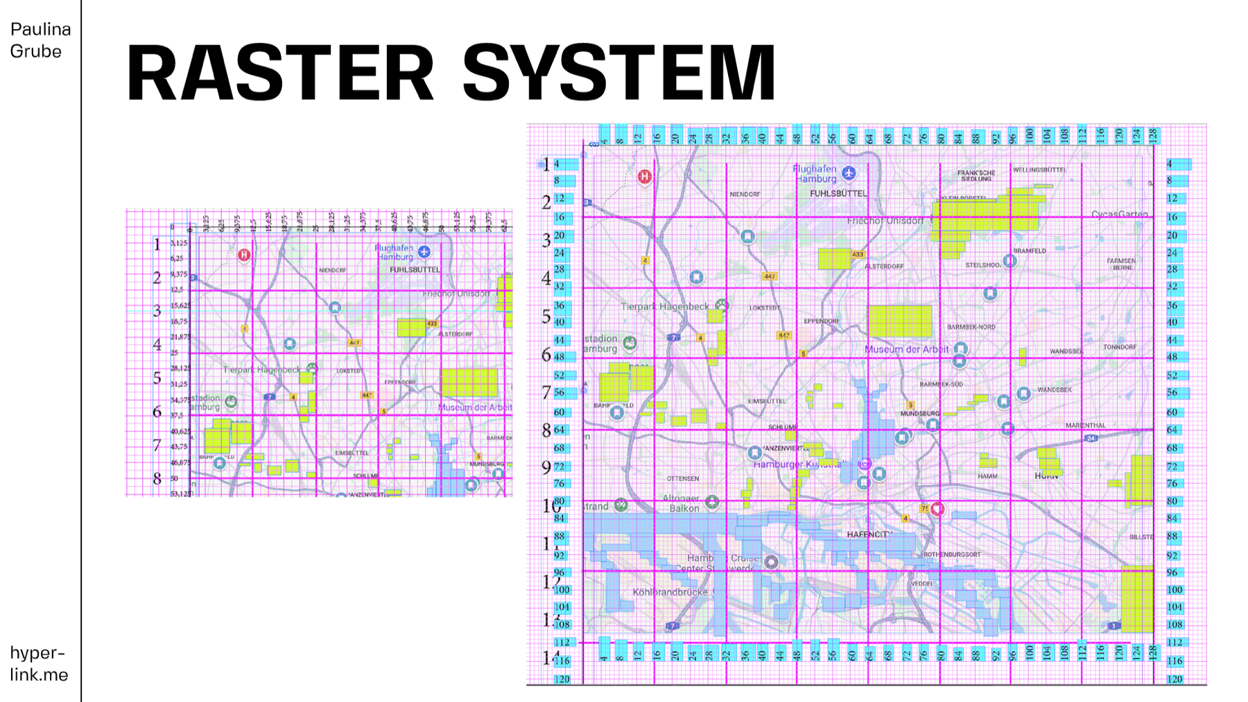 Hamburg Map Raster System