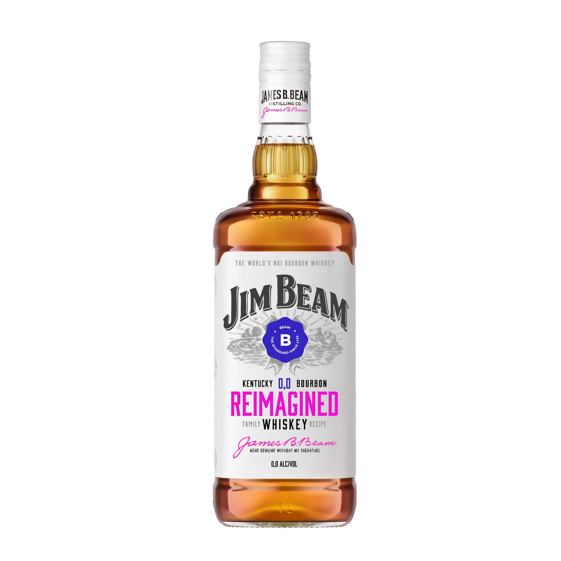 Jim Beam 0.0 Reimagined Flaschen-Mockup