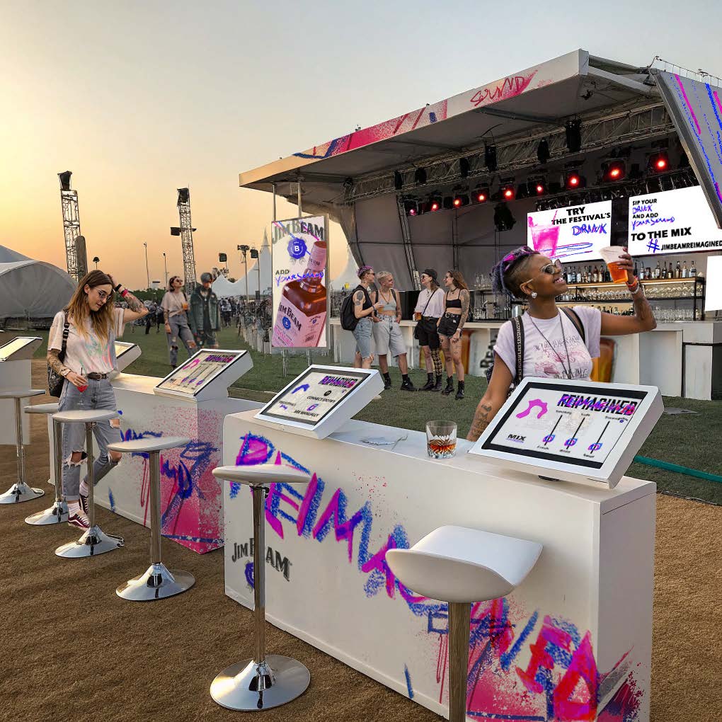 Festival-Stand Aktivierung