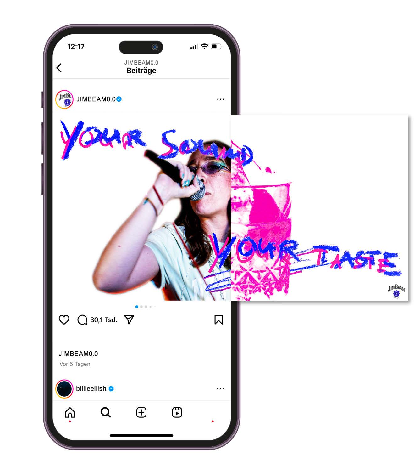 Instagram Mockup Jim Beam 0.0