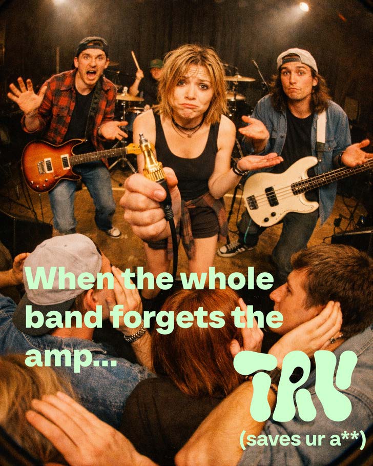 When the whole band forgets the amp Instagram-Post