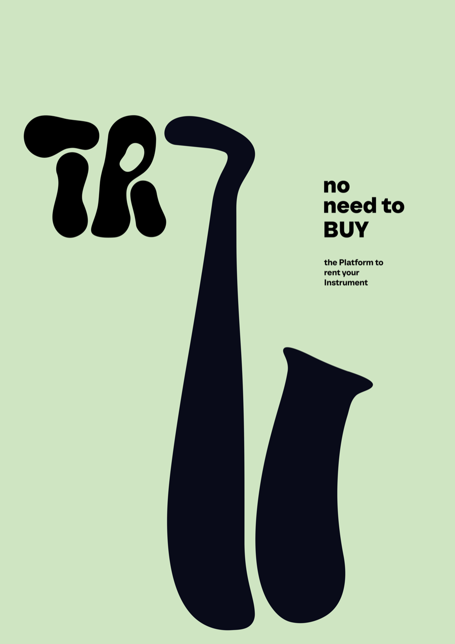 TRY Poster, Wortmarke auf Mint